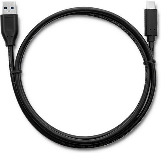 Qoltec USB 3.1 Cable USB-C male - USB-A Μαύρο 1m 50500