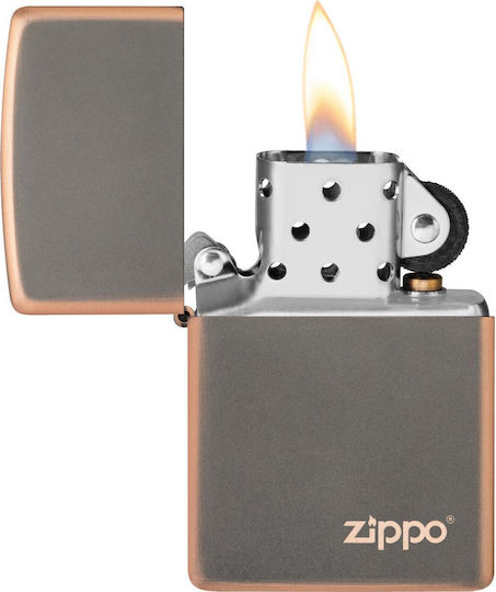 Zippo Rustique Bronze Logo Lighter 60006257