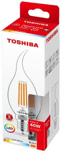 Toshiba LED Bulb 4.5W for Socket E14 Warm White