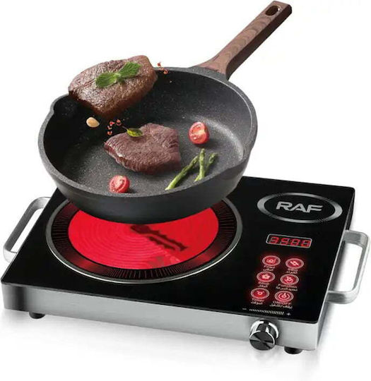 Raf Ceramic Countertop Single Burner Black
