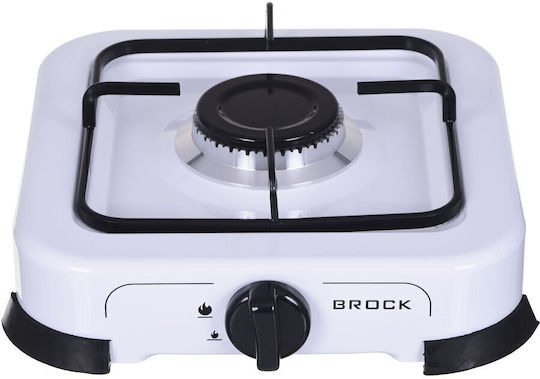 Brock GS 001 W Επιτραπέζια Εστία Υγραερίου Μονή Λευκή