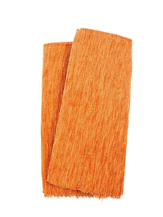 Sunshine Σενίλ 5 Ριχτάρι Πολυθρόνας Chenille 240x180εκ. Πορτοκαλί