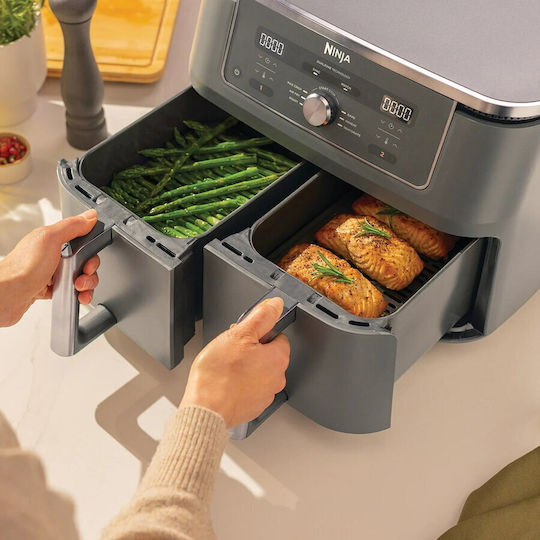Ninja Foodi Max Dual Zone Air Fryer with Double Detachable Bucket 9.5lt Black