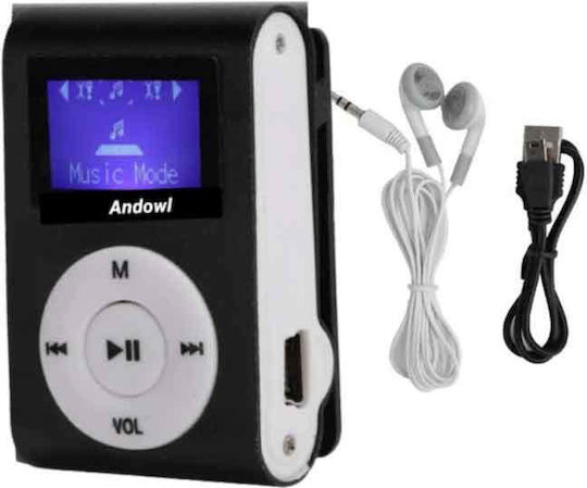 Andowl Q-a208 MP3 Player (8GB) με Οθόνη LCD Ασημί