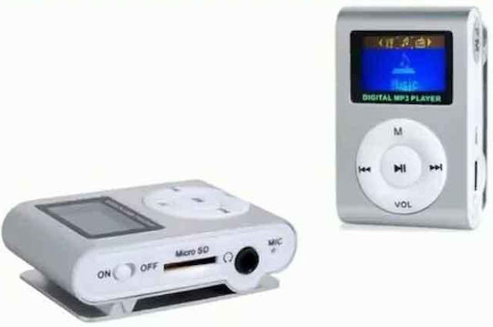 Andowl Q-a208 MP3 Player (8GB) με Οθόνη LCD Ασημί