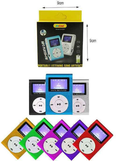 Andowl Q-a208 MP3 Player (8GB) με Οθόνη LCD Ασημί