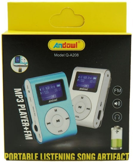 Andowl Q-a208 MP3 Player (8GB) with LCD Screen Pink