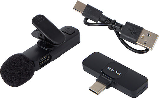 Blow DM-33-071 Wireless Condenser (Small Diaphragm) Microphone Πέτου, Clip On for Mobile