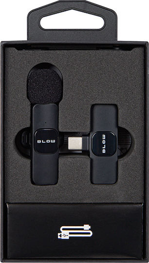 Blow DM-33-071 Wireless Condenser (Small Diaphragm) Microphone Πέτου, Clip On for Mobile