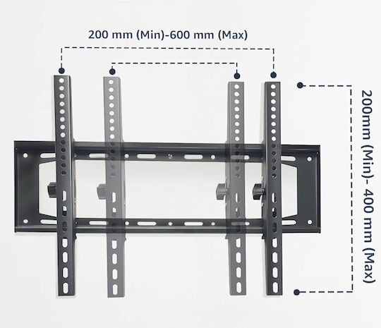 Uncle George 01.05.01-0003 Wall TV Mount up to 45kg Black