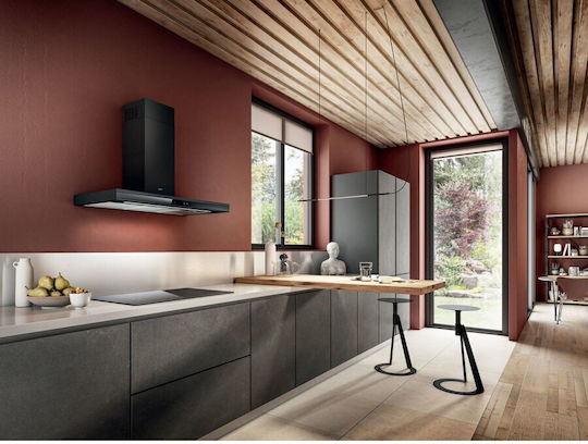 Elica Adéle BL MAT/A/90 Chimney Vent Hood 90cm Black