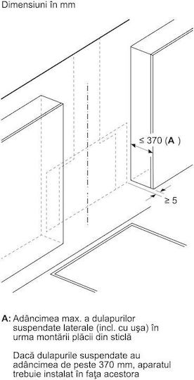 Bosch Șemineu Hotă 89cm Negru