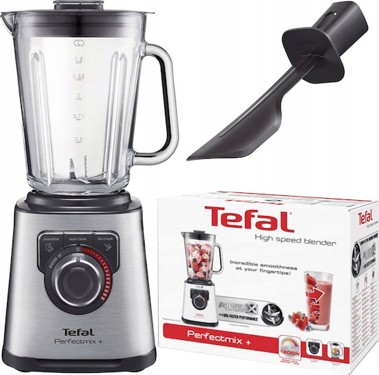 Tefal Perfectmix+ Μπλέντερ με Γυάλινη Κανάτα 2 lt 1200W Inox