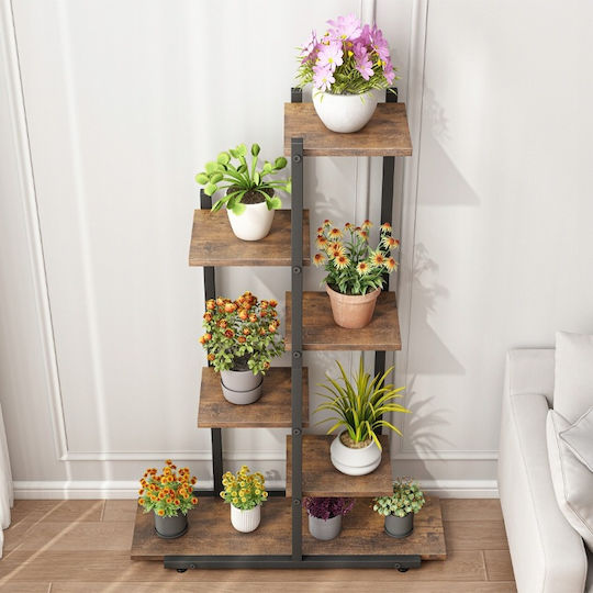 Suport pentru Flori Suport pentru Plante Ghivece Raft Rustic Rafturi din Lemn