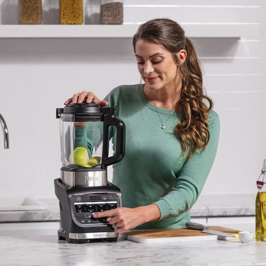 Ninja Foodi Blender & Soup Maker Blender with Glass Jug 1.7 lt 1000W Black