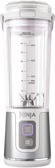 Ninja Blast Μπλέντερ με Πλαστική Κανάτα 530 ml 7.4V White