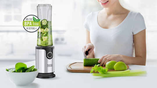 Teesa Μπλέντερ με Πλαστική Κανάτα 500 ml 300W Inox TSA3535