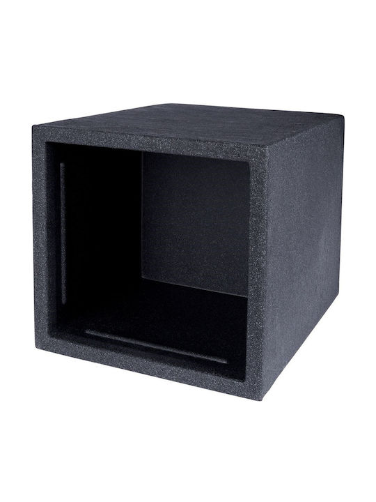 Greatstore Vilde Kunststoff Gartentopf Graues Quadrat 29x40 cm