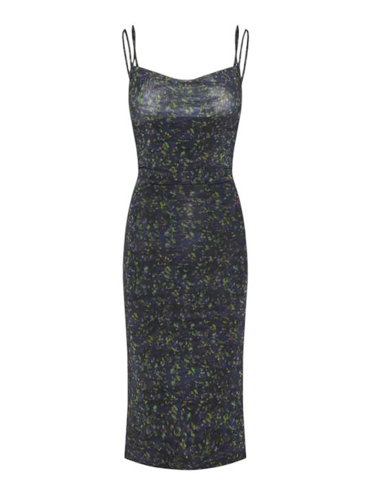 Sommer Midi Damenkleid FBL011-127-13 Mehrfarbig