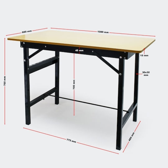 Wiltoc Wiltoc Bancă Rezistență 150kg 100x60x76cm 61548