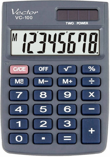 Vector Calculator de buzunar. în Culoarea Gri 1buc