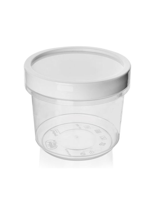 Hobby Life Vase Allgemeine Verwendung mit Deckel Kunststoff Weiß 940ml