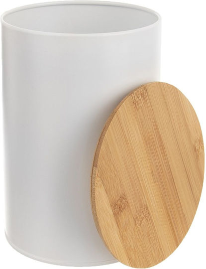 Orion General Use Jar with Lid Wooden White 800ml