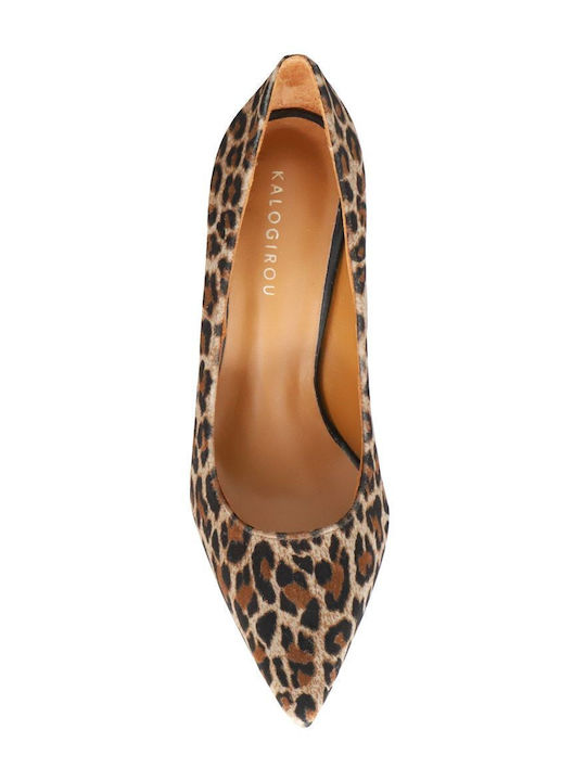 Leder Pumps Leopard