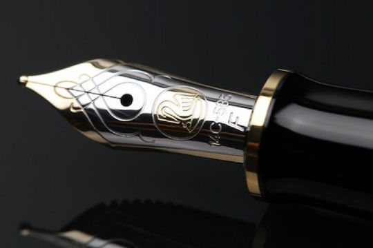 Pelikan Souveran M600 Stilou Broad Cu Cerneală Neagră