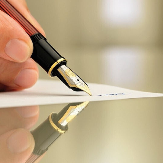 Pelikan Souveran M600 Füllfederhalter Mittel mit Schwarzer Tintenfarbe