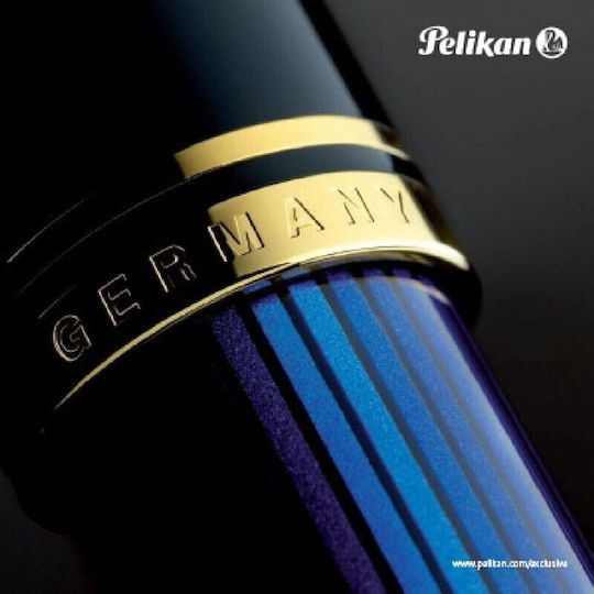 Pelikan Souveran M800 Πένα Γραφής Broad με Μαύρο Μελάνι