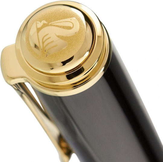 Pelikan Souveran M800 Πένα Γραφής Broad με Μαύρο Μελάνι