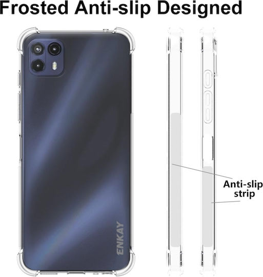 Задна корица Силикон Прозрачен (Moto G50)