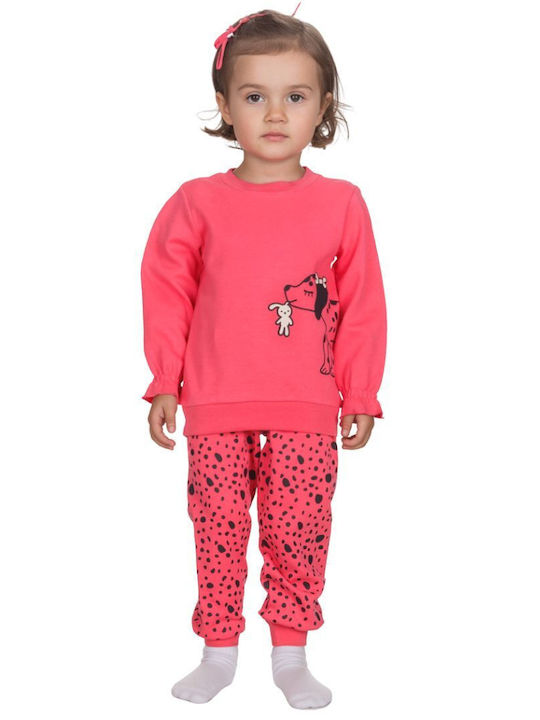 Dreams by Joyce Kinder-Nachtwäsche Winter Koralle Dalmatians