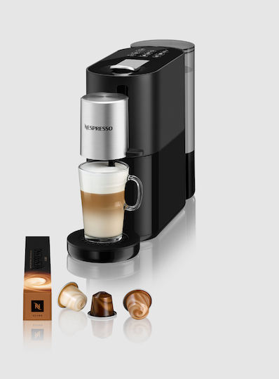 Krups Atelier Pod Coffee Machine Nespresso Pressure 19bar Black + 40 Capsules Gift With Coffee Purchase