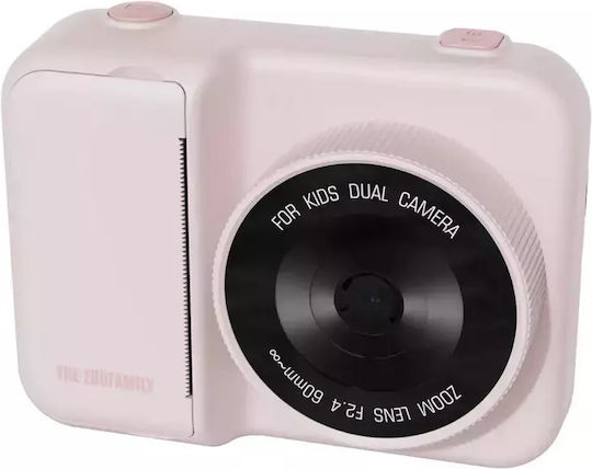 The Zoofamily Urban Zoo Unicorn Children's Camera 48MP with Thermal Printing Pink