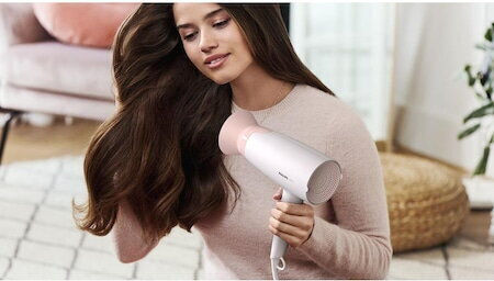 Philips Series 3000 Hair Dryer Turbo with Diffuser 1600W White