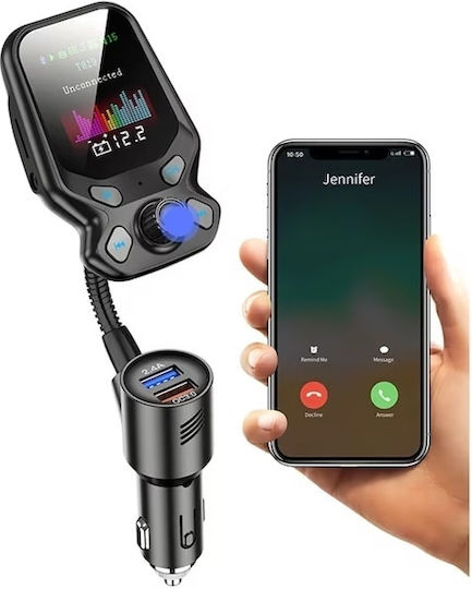 FM Transmitter Αυτοκινήτου με Bluetooth / USB / AUX