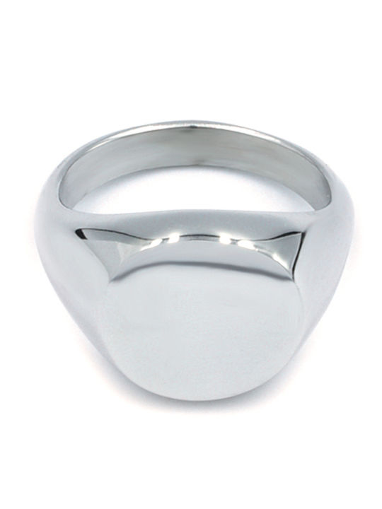 Sevalié Ring Edelstahl Stahl Runde Siegel Silber Sevalié Ring Edelstahl Stahl Runde Siegel Silber