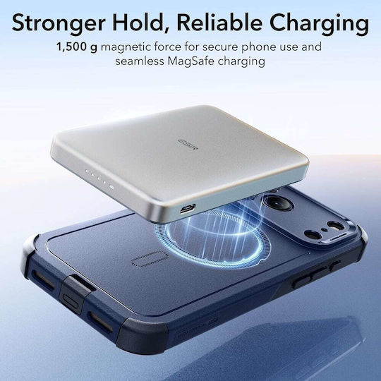 ESR Cyber Halolock Umschlag Rückseite Blau (iPhone 17 Pro Max)
