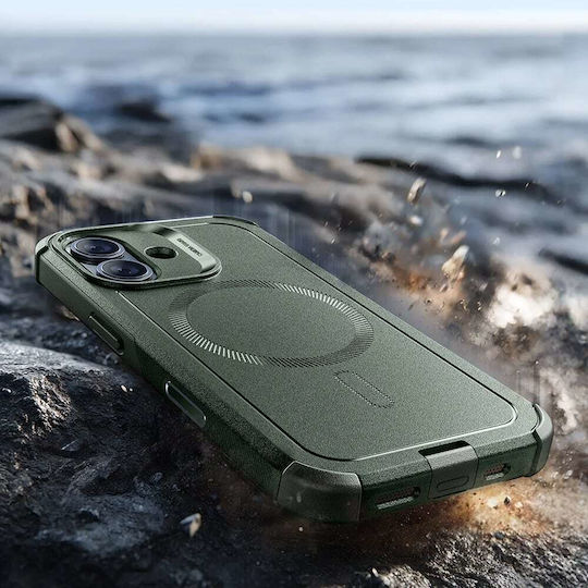 ESR Cyber Halolock Umschlag Rückseite Silikon Grün (iPhone 17)