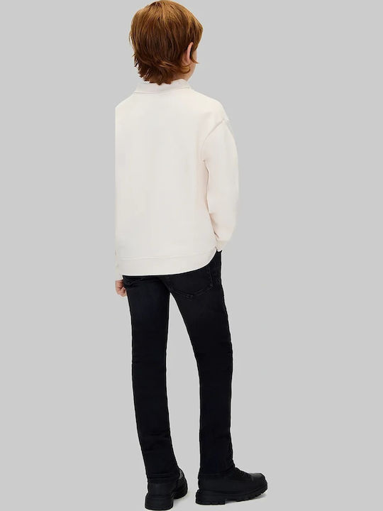 Calvin Klein Blugi Pentru Copii Pantalon Jeans Spălat Negru