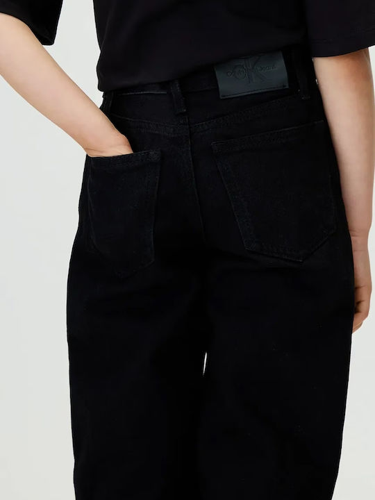 Calvin Klein Blugi Pentru Copii Pantalon Curat Negru Calvin Klein Blugi Pentru Copii Pantalon Curat Negru