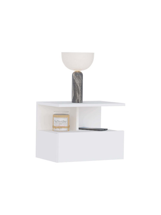 Noptiere Metalice Albe 2buc 34x45x30cm