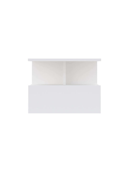 Noptiere Metalice Albe 2buc 34x45x30cm