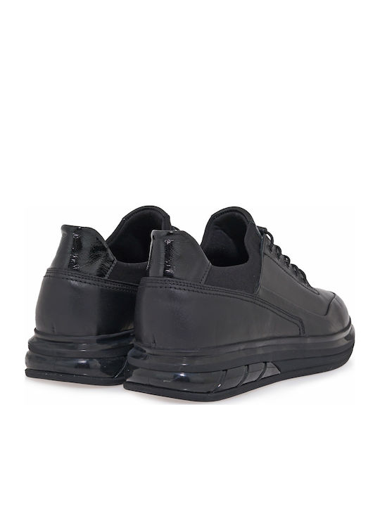Sneakers Μαυρο Δερμα