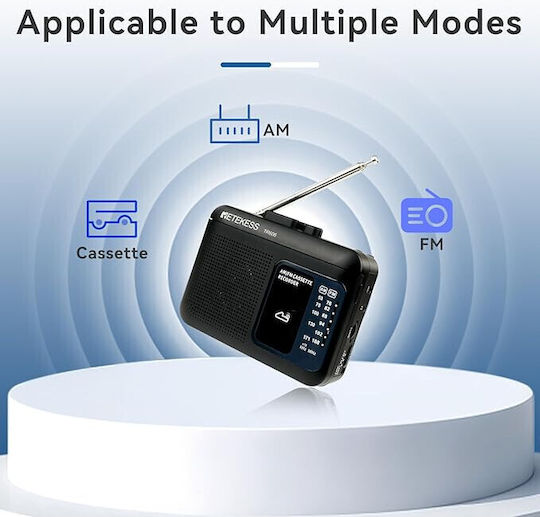 Sistem Audio Portabil Cu Casetă Player / Radio Negru