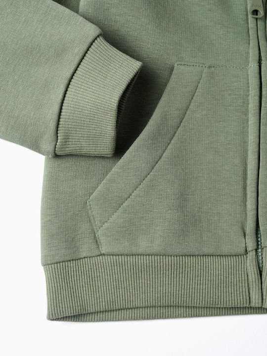 Kinderstrickjacke Olive