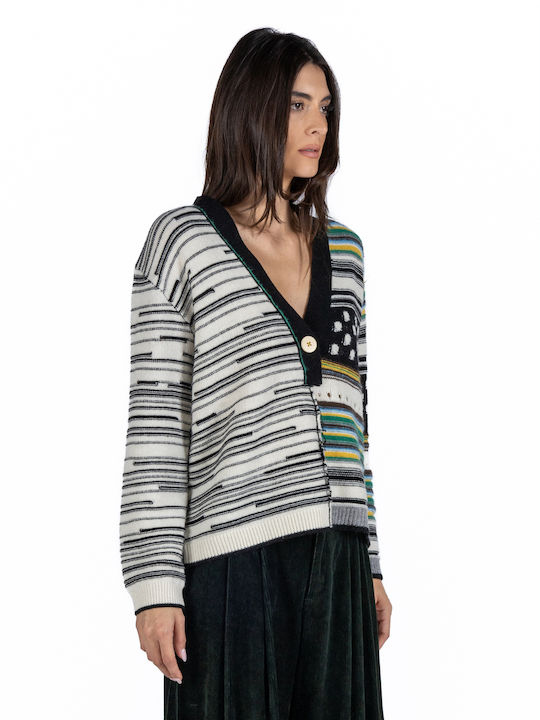 Women's Long Sleeve Sweater Woolen Multicolour