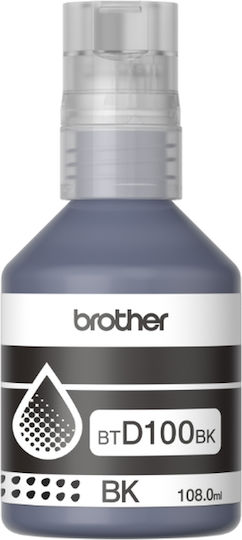 Brother BTD100BK Γνήσιο Μελάνι Εκτυπωτή InkJet Μαύρο (BT-D100BK)